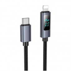 Кабель HOCO Type-C to Lightning Favor PD charging data cable with display X112 |27W|