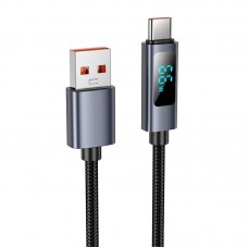 Кабель HOCO Type-C Favor 5A charging data cable with display X112 |1m, 5A|