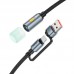 Кабель комбо HOCO USB/Type-C to LED light adapter cable UA38C |0.3M|