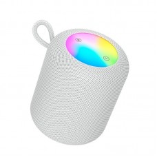 Акустика HOCO Oceano BT speaker HC30 5W беспроводная колонка с подсветкой РГБ белая