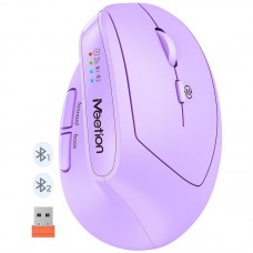 Мышь MEETION 2.4G+Bluetooth Office Vertical Mouse BTM008 |800-1200-1600-2400dpi, 400h, Type-C charging|