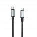 Кабель 50 см - Hoco Type-C to Type-C USB 3.0 excellent speed cable US10 0.5m 3A 5Gbps