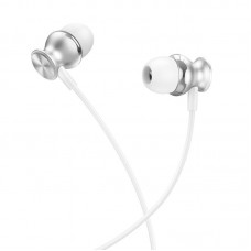 Наушники HOCO Fountain metal universal earphones with microphone M106