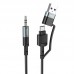Кабель HOCO Type-C+USB 2-in-1 digital audio conversion cable UPA23 |1m, DAC|