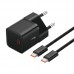 Адаптер сетевой Baseus GaN5 Fast Charger (mini) |1Type-C, 20W/3A, PD/QC| (With C to C 100W 1m cable)