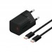 Адаптер сетевой Baseus GaN5 Fast Charger (mini) |1Type-C, 30W/3A, PD/QC| (With C to C 100W 1m cable)