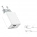 Адаптер сетевой XO Lightning Cable Dual USB charger L65 |2USB, 2.4A|