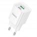 Адаптер сетевой HOCO Charm charger C147A |1USB/1Type-C, 20W/3A, PD/QC|