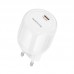 Адаптер сетевой Borofone Lustrous single port charger BA92A |1Type-C, 3A/20W, PD/QC|