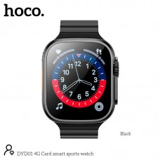 Smart Sports Watch HOCO 4G Card DYD01 |BT4.2, Nano Sim, 1.96"|
