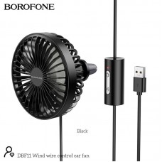Вентилятор в авто BOROFONE Wind wire control car fan DBF11 |3 Speed, LED|