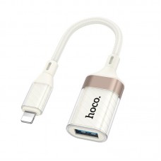 Переходник HOCO Crystal Lightning male to USB female 2.0 adapter UA39 |0,125m, 480Mbps, OTG|