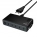 Адаптер сетевой HOCO Modern PD desktop charger with telescopic cable C151A |1USB/6Type-C, 50W/3A, PD/QC|