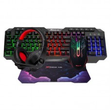 Набор Gaming Combo 4-in-1 XTRIKE ME CMX-415 UA Layot (Keyboard UA раскладка/Headset/Mouse/Mousepad)