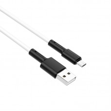 Кабель BOROFONE BX31 Soft silicone charging data cable for Micro білий