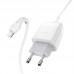 Мережевий зарядний пристрій з кабелем HOCO C72Q Glorious single port QC3. 0 charger set(Micro) 18W білий