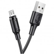 Кабель BOROFONE BX41 USB to Micro 2. 4A, 1m, PVC, PVC connectors, magnetic, чорний