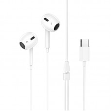 Навушники HOCO M1 Max crystal earphones for Type-C with mic білий