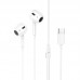 Навушники HOCO M1 Max crystal earphones for Type-C with mic білий