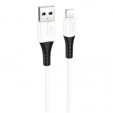 Кабель HOCO X82 USB to iP 2. 4A, 1m, silicone, silicone connectors, білий