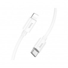 Кабель HOCO X87 Magic silicone PD charging data cable for iP білий