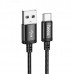 Кабель HOCO X89 Wind charging data cable Type-C чорний