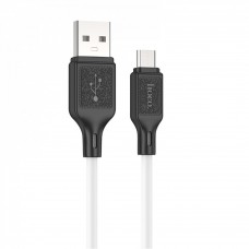 Кабель HOCO X90 Cool silicone charging data cable for Micro білий