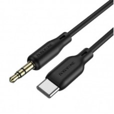 Аудіокабель BOROFONE BL18 Type-C silicone digital audio conversion cable чорний