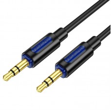 Аудіокабель BOROFONE BL20 True sound silicone audio cable AUX чорний