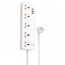 Мережевий подовжувач HOCO  AC14A Rico 5-position socket(PD30W/1C3A) білий