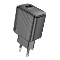 Мережевий зарядний пристрій HOCO CS21A Rich single port QC3. 0 charger чорний