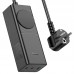 Мережевий зарядний пристрій HOCO NS4 Sharp PD65W(2C1A) desktop socket(EU/GER) чорний