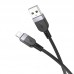 Кабель HOCO X109 Energy silicone charging data cable iP (L=1M) чорний