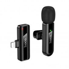 Бездротова мікрофонна система HOCO L20 Fair wireless microphone iP чорний