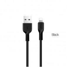 Кабель HOCO X20 USB to iP 2. 4A, 1m, PVC, TPE connectors, чорний
