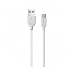 Кабель BOROFONE BX14 USB to Type-C 2. 4A, 3m, PVC, TPE connectors, білий