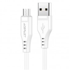 Кабель ACEFAST C3-09 USB to Micro 2,4A, 1. 2m, TPE, TPE connectors, білий