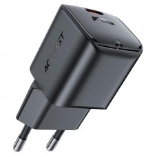 Мережевий зарядний пристрій ACEFAST A73 mini PD20W GaN USB-C charger чорний