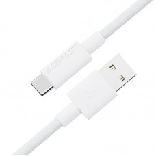 Кабель ACEFAST C18-04 USB-A to USB-C braid charging data cable білий