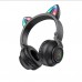 Бездротові накладні навушники BOROFONE BO18 Cat ear BT headphones чорний