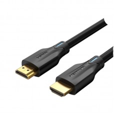 Кабель Vention Cotton Braided 8K HDMI-HDMI v2. 1 Cable 1M чорний (AAUBF)