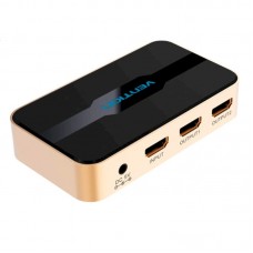 Сплітер Vention 1 In 2 Out HDMI Splitter 4K 30Hz Gold Aluminum Alloy Type EU Standard (ACBG0-EU)