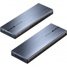 Сплітер Vention 4K 1x8 HDMI Splitter чорний Aluminum Alloy Type EU Standard