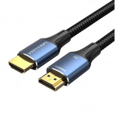 Кабель Vention Cotton Braided HDMI-A Male to Male HD v2. 1 Cable 8K 5M блакитний Aluminum Alloy Type (ALGLJ)