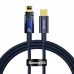 Кабель Baseus Explorer Series Auto Power-Off Fast Charging Data Cable Type-C to IP 20W 2m блакитний
