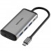 USB-хаб Vention Type-C to HDMI/USB3. 0*3/PD Converter 0. 15M сірий Metal Type (CNBHB)