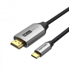 Кабель Vention Cotton Braided USB-C to HDMI Cable 1. 5M чорний Aluminum Alloy Type