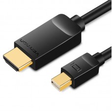 Кабель Vention 4K Mini DisplayPort to HDMI Cable 1. 5M чорний (HAHBG)