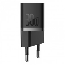 Мережевий зарядний пристрій з кабелем Baseus GaN5 Fast Charger(mini) 1C 30W EU Cluster чорний(with: Baseus Dynamic 3 Series Fast Мережевий зарядний пристрій з кабелем Baseus GaN5 Fast Charger(mini) 1C 30W EU Cluster чорний(with: Baseus Dynamic 3 Series Fast