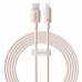 Кабель Baseus Habitat Series Fast Charging Cable USB to iP 2. 4A 2m Wheatpink